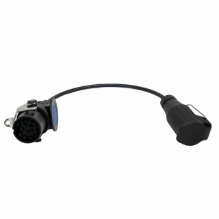 Adapter prosty 15/13-24V/12V-02 (wtyczka 15 + gniazdo do przedłużacza + 0,6mb przewodu 8 żyłowego)
