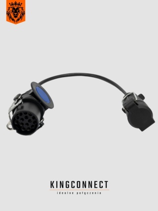 Adapter prosty 15/7-24V/12V -02 (wtyczka 15 + gniazdo do przedłużacza + 0,6mb przewodu 7 żyłowego)