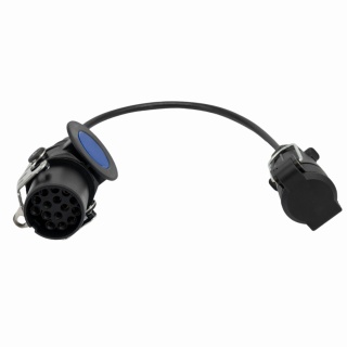 Adapter prosty 15/7-24V/12V -02 (wtyczka 15 + gniazdo do przedłużacza + 0,6mb przewodu 7 żyłowego)