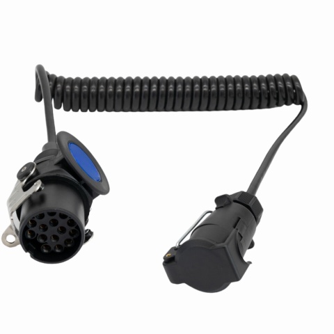 Adapter spiralny 15/7-24V/12V-01 (wtyczka 15 + gniazdo do przedłużacza + spirala 7 żyłowa 3,5mb ) Adapter spiralny 15/7-24V/12V-01 (wtyczka 15 + gniazdo do przedłużacza + spirala 7 żyłowa 3,5mb )