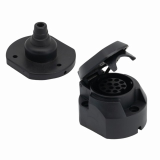 Gniazdo 12V 13 pin plastikowe z zabezpieczeniem gumowym