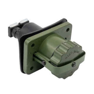 Gniazdo NATO 24V 2 pin z nakrętką + uszczelka (komplet) PRO