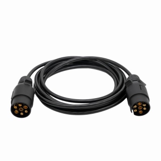 Przewód prosty 7 żyłowy wtyczki 12 V plastikowe 3,0mb