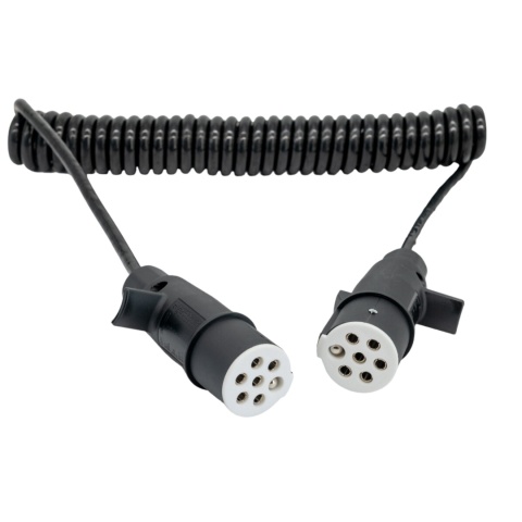 Przewód spiralny 24V S wtyczka plastikowa 4,0mb Przewód spiralny 24V S wtyczka plastikowa 4,0mb