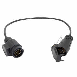 Reduktor prosty 12V 13/7 (wtyczka 13 pin + gniazdo do przedłużacza + 0,8mb przewodu prostego)