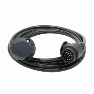 Przedłużacz prosty 13 żyłowy wtyczki 12V /13 pin, gniazdo 13 pin z uszczelką - NOWOŚĆ