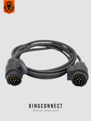 Przewód prosty 8 żyłowy z wtyczkami 12V/13 pin 3,0mb
