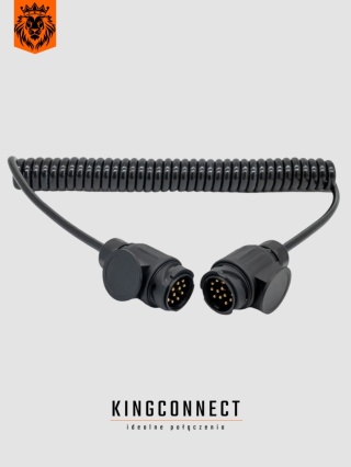 Przewód spiralny 13 żyłowy z wtyczkami 12V/13 pin 3,0mb