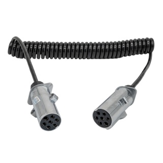 Przewód spiralny 24V N wtyczka aluminiowa Classic 3,0mb