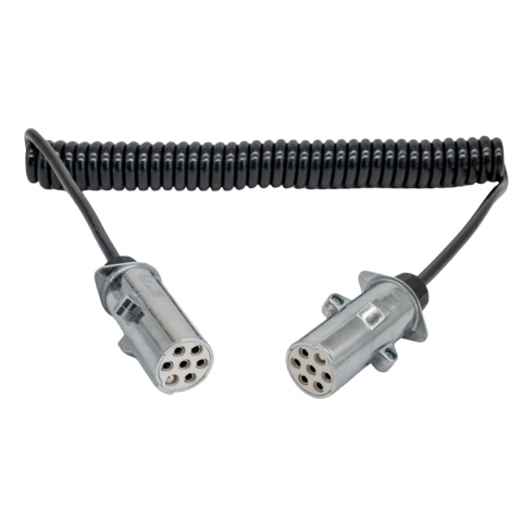 Przewód spiralny 24V S wtyczka aluminiowa 3,0mb Przewód spiralny 24V S wtyczka aluminiowa 3,0mb