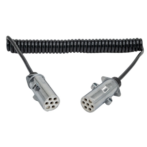 Przewód spiralny 24V S wtyczka aluminiowa PREMIUM 4,0mb Przewód spiralny 24V S wtyczka aluminiowa PREMIUM 4,0mb