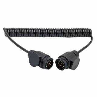 Przewód spiralny 8 żyłowy z wtyczkami 12V/13 pin 3,5mb