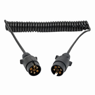 Przewód spiralny wtyczki 12V/7 pin plastikowe 3,0mb