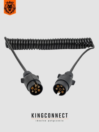 Przewód spiralny wtyczki 12V/7 pin plastikowe 4,0mb