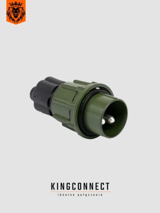 Wtyczka 24V / 2 pin NATO 50mm2 z nakrętką / 50mm PRO NOWOŚĆ